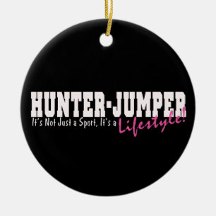 Hunter Jumper Horse Ceramic Ornament