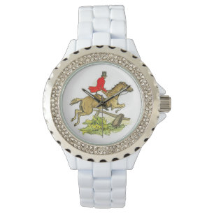 Hunter Jumper Horse Fox Hunting Trail Riding Woman Watch