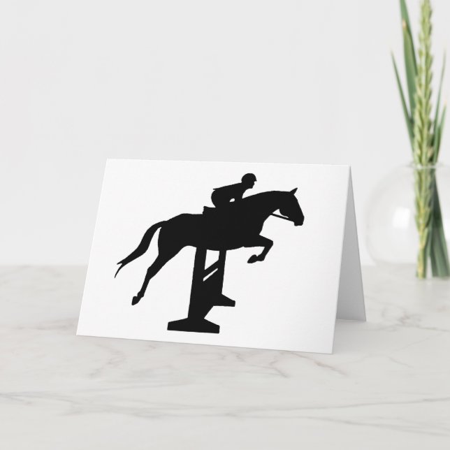 Hunter Jumper Horse & Rider Card (Front)