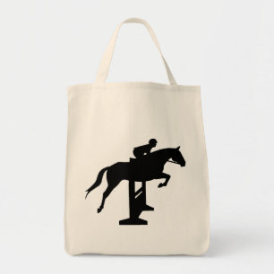 Hunter Jumper Horse & Rider Tote Bag