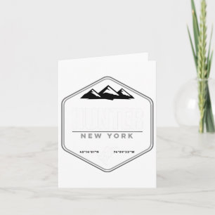 Hunter Mountain Ny Snowboard T  Card
