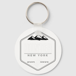Hunter Mountain Ny Snowboard T Keychain