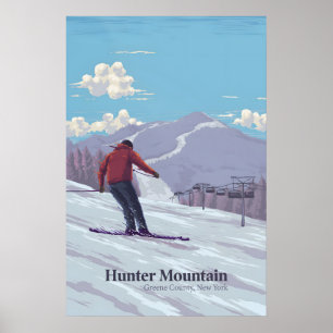 Hunter Mountain Ski Resort Travel Poster