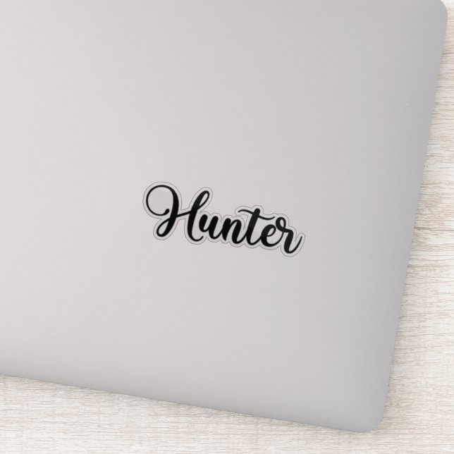 Hunter Name - Handwritten Calligraphy (Detail)