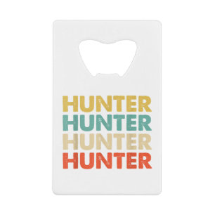 Hunter Name Shirts & Gifts Hunter Name Credit Card Bottle Opener