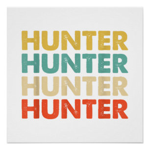 Hunter Name Shirts & Gifts Hunter Name Poster