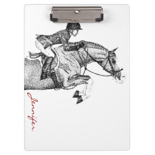 Hunter Pony Pointillism Clipboard