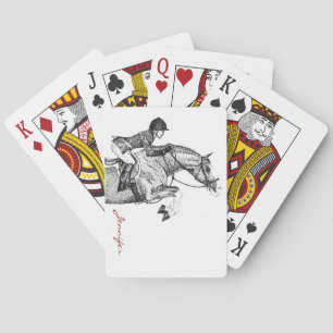 Hunter Pony Pointillism Playing Cards