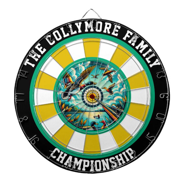 Hunter’s Ducks Flying Wall Art Dartboard (Front)