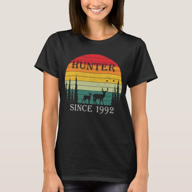 Hunter Since 1992 Birthday Gift T-Shirt (Front)