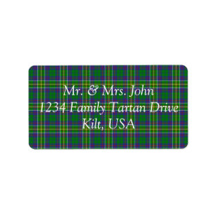 Hunter Tartan Étiquette