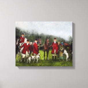 Hunter - The fox hunt - Tally-ho 1924 Canvas Print