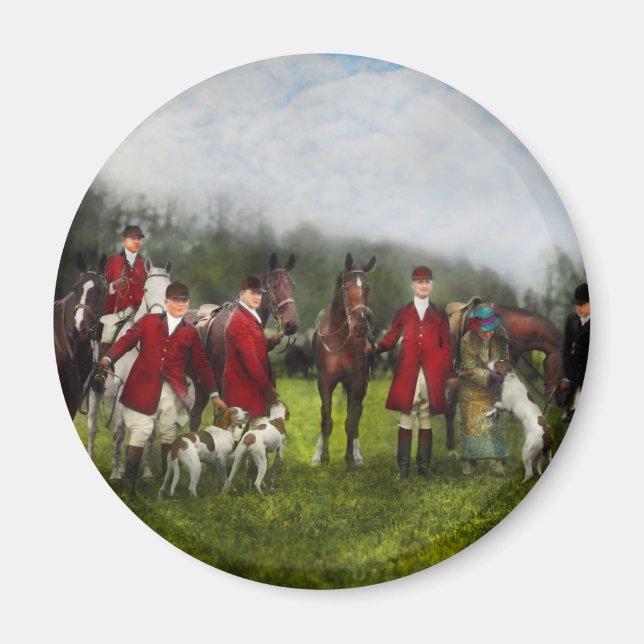 Hunter - The fox hunt - Tally-ho 1924 Magnet (Front)
