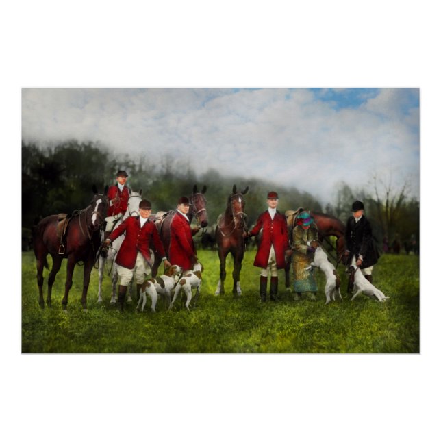 Hunter - The fox hunt - Tally-ho 1924 Poster (Front)