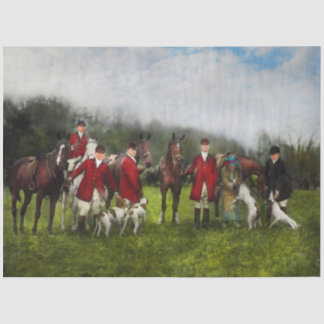 Hunter - The fox hunt - Tally-ho 1924 Tissue Paper
