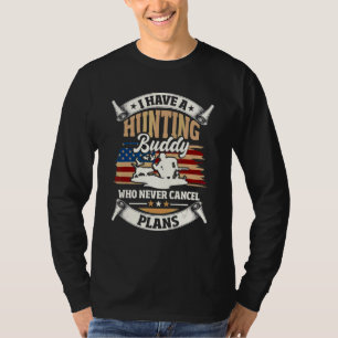 Hunter With Dog Canine Hunt Hunting Outdoor Hunter T-Shirt
