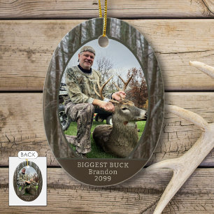 Hunter Woods Photo Personalized Ceramic Ornament