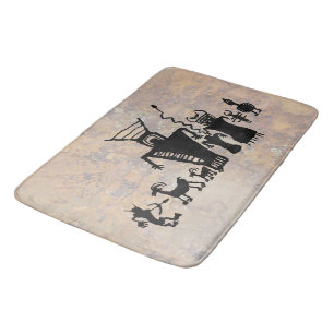 Hunters and Animal Spirits Bath Mat