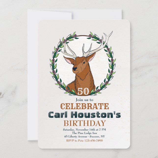 Hunter's Birthday Invitation (Front)