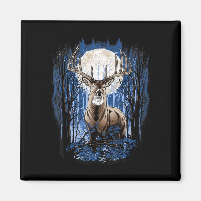 Hunters Deer Hunting Big Whitetail Buck  Magnet (Front)