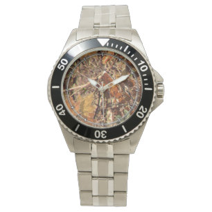 Hunter's Fall Nature Camouflage Painting Decor Watch