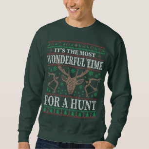 HUNTER'S FUNNY CHRISTMAS SWEATSHIRT