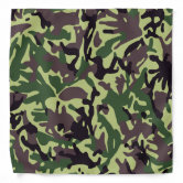 Light Green Camouflage Pattern Bandana, Zazzle