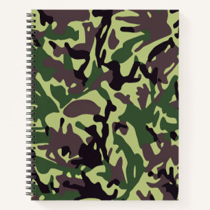 Hunters Green Camo Pattern Notebook