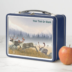 Hunters In The Mist (Caribou) Metal Lunch Box