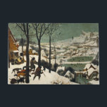 Hunters in the Snow (by Pieter Bruegel the Elder) Doormat<br><div class="desc">This design features an oil-on-wood painting by the 16th-century artist Pieter Bruegel the Elder (1525/1530–1569), who was one of the most significant artists of Dutch and Flemish Renaissance painting. It shows a scene of the winter season in which three hunters can be seen returning from an expedition accompanied by their...</div>