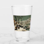 Hunters in the Snow (by Pieter Bruegel the Elder) Glass<br><div class="desc">This design features an oil-on-wood painting by the 16th-century artist Pieter Bruegel the Elder (1525/1530–1569), who was one of the most significant artists of Dutch and Flemish Renaissance painting. It shows a scene of the winter season in which three hunters can be seen returning from an expedition accompanied by their...</div>