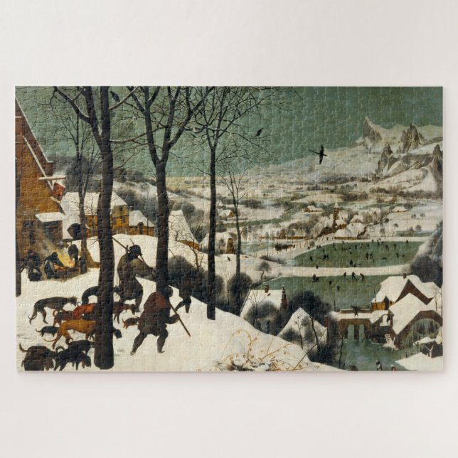 Hunters in the Snow (by Pieter Bruegel the Elder) Jigsaw Puzzle (Horizontal)