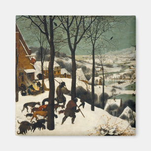 Hunters in the Snow (by Pieter Bruegel the Elder) Magnet