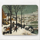 Hunters in the Snow (by Pieter Bruegel the Elder) Mouse Pad<br><div class="desc">This design features an oil-on-wood painting by the 16th-century artist Pieter Bruegel the Elder (1525/1530–1569), who was one of the most significant artists of Dutch and Flemish Renaissance painting. It shows a scene of the winter season in which three hunters can be seen returning from an expedition accompanied by their...</div>
