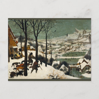 Hunters in the Snow by Pieter Bruegel the Elder Postcard