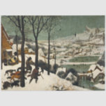 Hunters in the Snow (by Pieter Bruegel the Elder) Tissue Paper<br><div class="desc">This design features an oil-on-wood painting by the 16th-century artist Pieter Bruegel the Elder (1525/1530–1569), who was one of the most significant artists of Dutch and Flemish Renaissance painting. It shows a scene of the winter season in which three hunters can be seen returning from an expedition accompanied by their...</div>