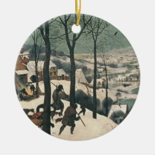 Hunters in the Snow - January, 1565 Ceramic Ornament