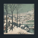 Hunters in the Snow - january, 1565 Magnet<br><div class="desc">Hunters in the Snow - january,  1565 | by Pieter the Elder Bruegel | Art Location: Kunsthistorisches Museum,  Vienna,  Austria | Flemish Artist | Image Collection Number: XAM324</div>