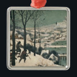 Hunters in the Snow - January, 1565 Metal Ornament<br><div class="desc">Image Collection Number: XAM324 Hunters in the Snow - January, 1565. Bruegel, Pieter the Elder (c.1525-69) oil on canvas. Kunsthistorisches Museum, Vienna, Austria . 1565</div>