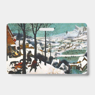 Hunters in the Snow Landscape Pieter Bruegel Badge