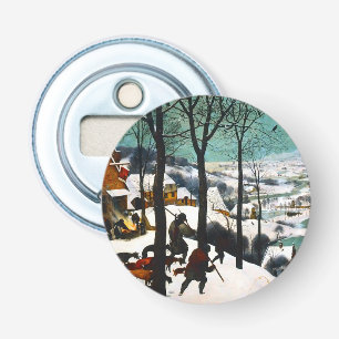Hunters in the Snow Landscape Pieter Bruegel Bottle Opener