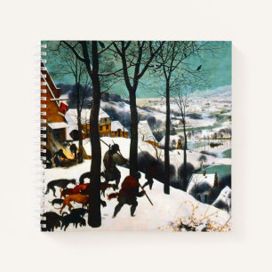 Hunters in the Snow Landscape Pieter Bruegel Notebook