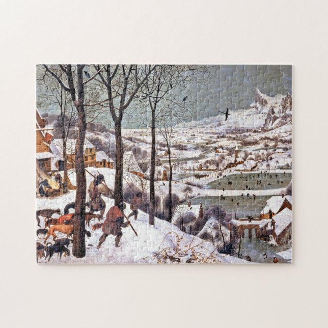 Hunters in the Snow, Pieter Bruegel the Elder Jigsaw Puzzle (Horizontal)