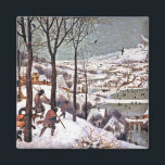 Hunters in the Snow, Pieter Bruegel the Elder Magnet<br><div class="desc">Pieter Bruegel the Elder (1525–1530 – 9 September 1569) was the most significant artist of Dutch and Flemish Renaissance painting, a painter and printmaker from Brabant, known for his landscapes and peasant scenes (so-called genre painting); he was a pioneer in making both types of subject the focus in large paintings....</div>