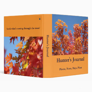 Hunter's Journal! binder Photos Notes Maps Plans