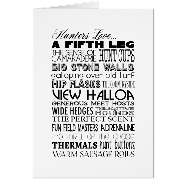 Hunters love... (Front)