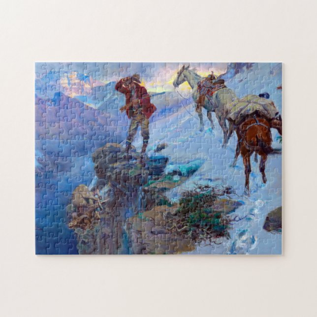 Hunter's Luck by Charles Marion Russell Jigsaw Puzzle (Horizontal)