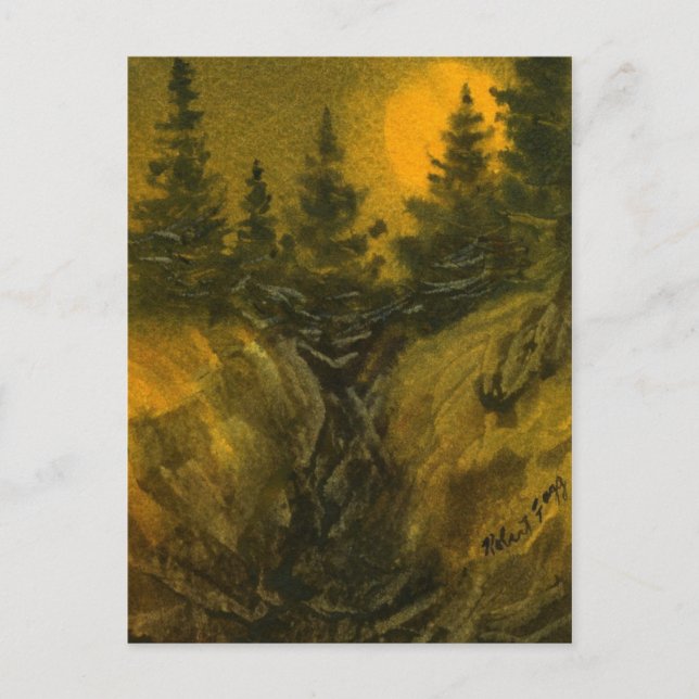 "Hunter's Moon" Country Roads Postcard (Front)