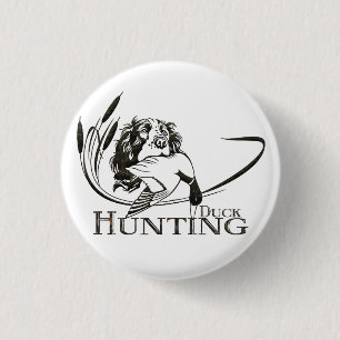 Hunting 1 Inch Round Button