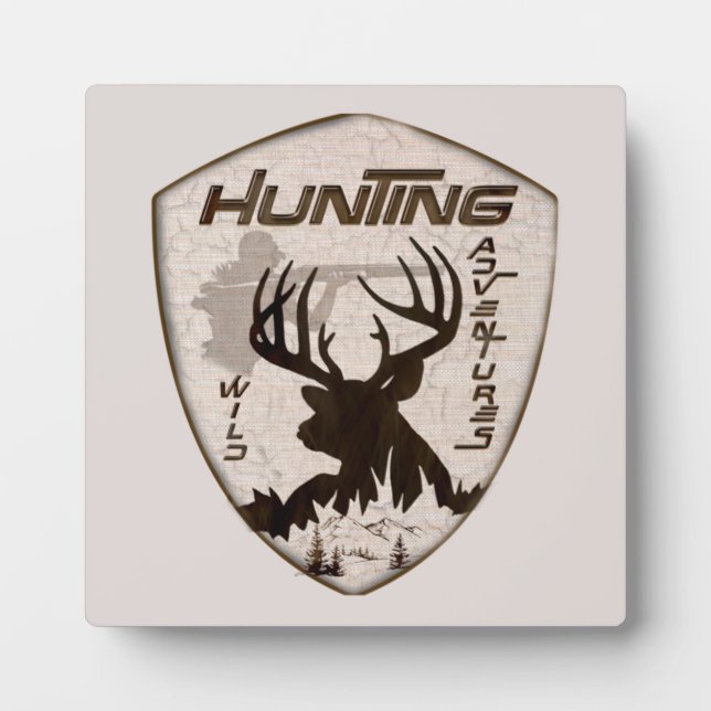 Hunting adventures tapestry acrylic print plaque (Front)